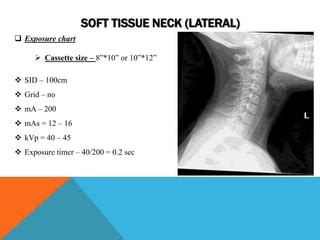 soft tissue neck x ray kvp.